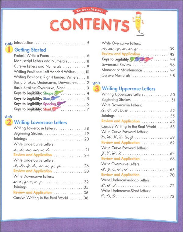 ZanerBloser Handwriting Grade 4 Homeschool BundleStudent Edition