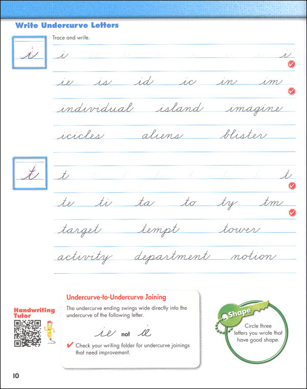 zaner bloser handwriting grade 5 homeschool bundle student