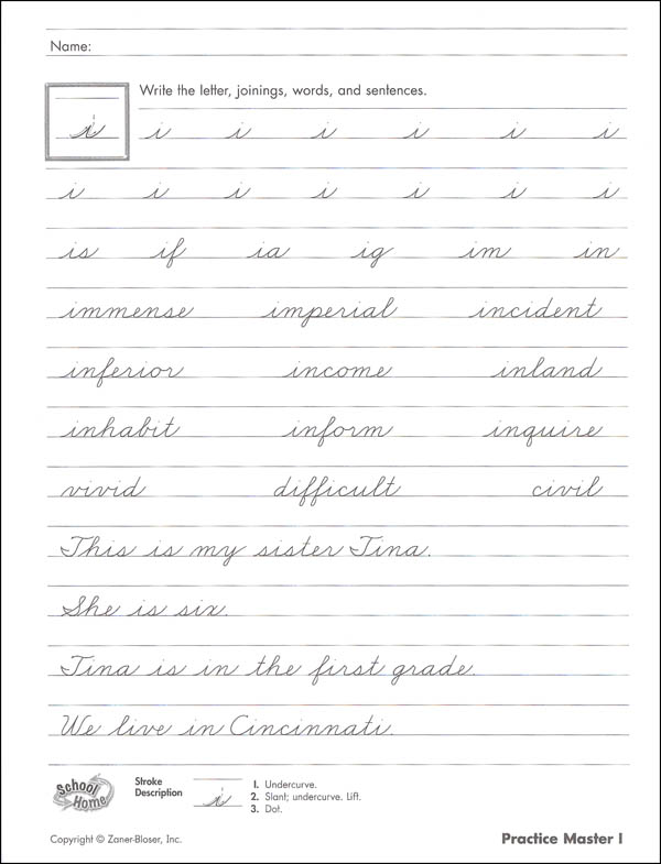 Zaner-Bloser Handwriting Grade 5 Homeschool Bundle-Student Edition ...
