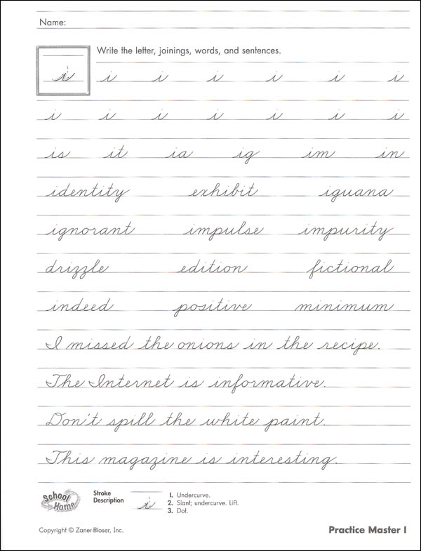 Zaner-Bloser Handwriting Grade 6 Homeschool Bundle-Student Edition ...