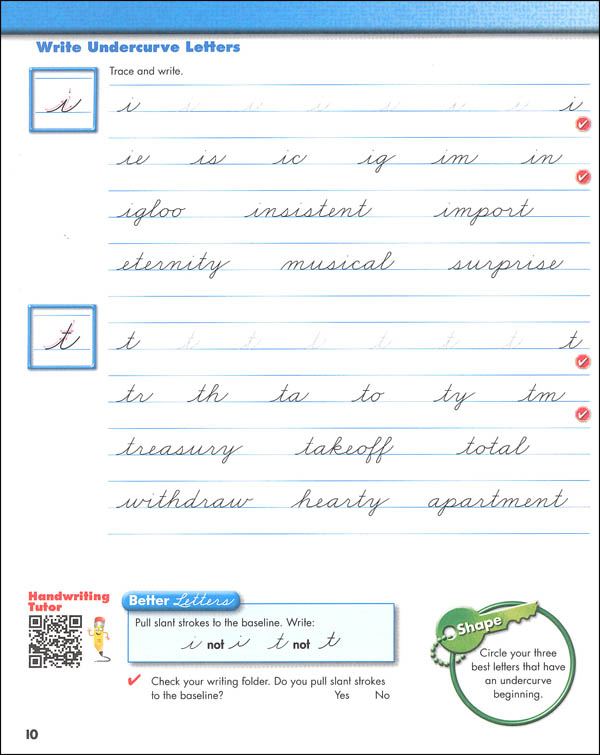 Zaner-Bloser Handwriting Grade 6 Student Edition (2016 edition) | Zaner ...