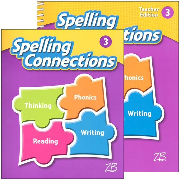 ZanerBloser Spelling Connections Grade 3 Homeschool Bundle (2016