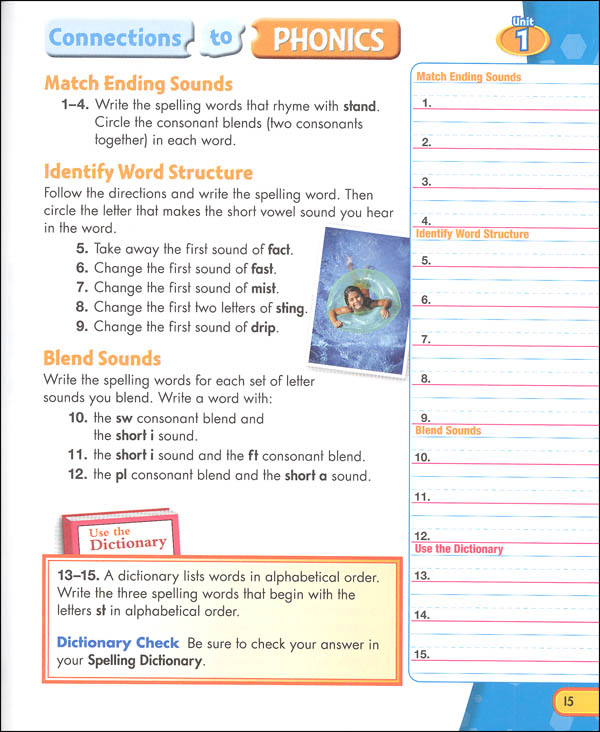Zaner-Bloser Spelling Connections Grade 3 Homeschool Bundle (2016