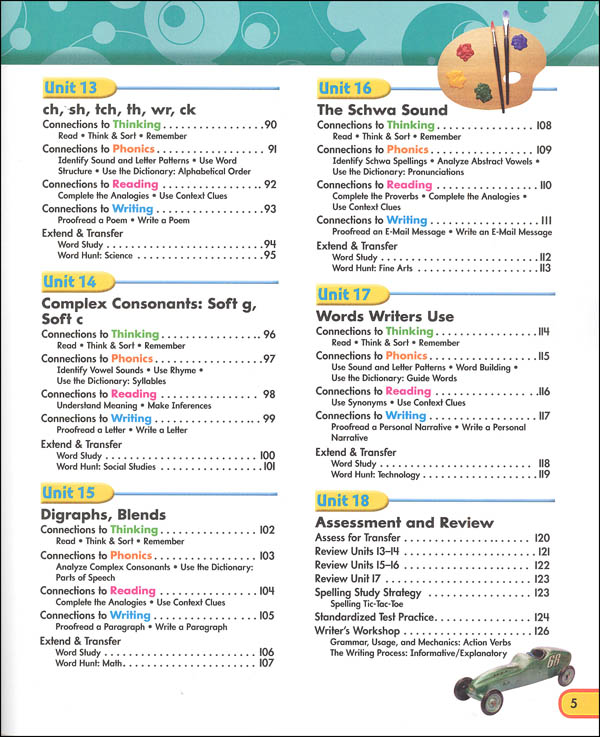 ZanerBloser Spelling Connections Grade 3 Student Edition (2016 edition) ZanerBloser