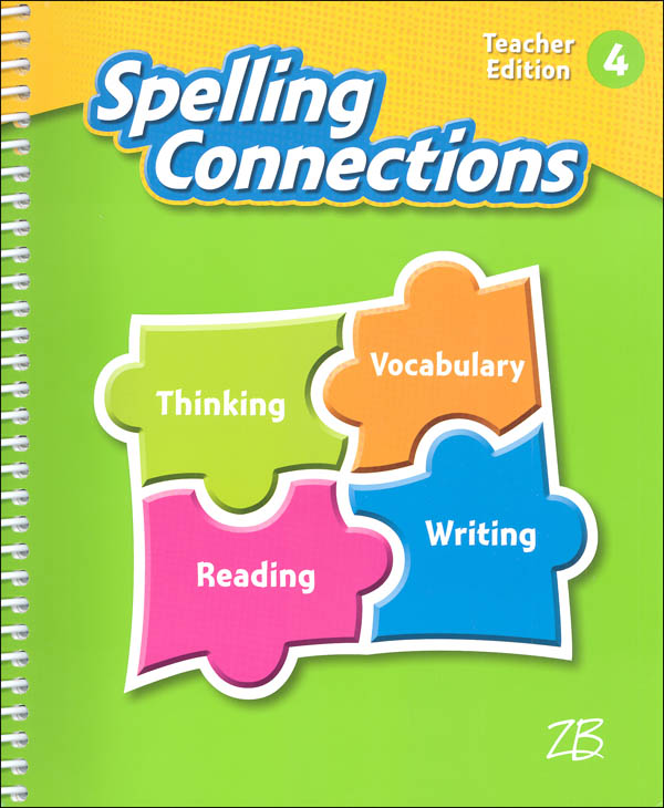 ZanerBloser Spelling Connections Grade 4 Homeschool Bundle (2016