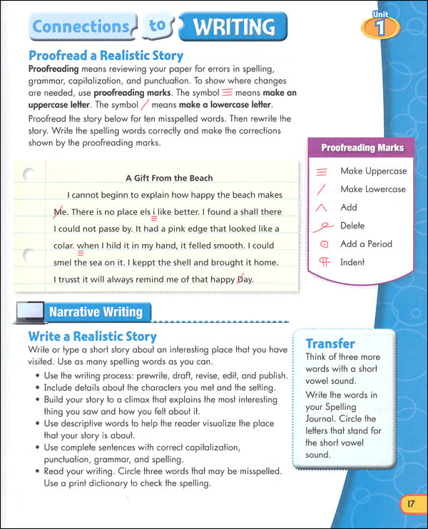 ZanerBloser Spelling Connections Grade 4 Student Edition (2016 edition