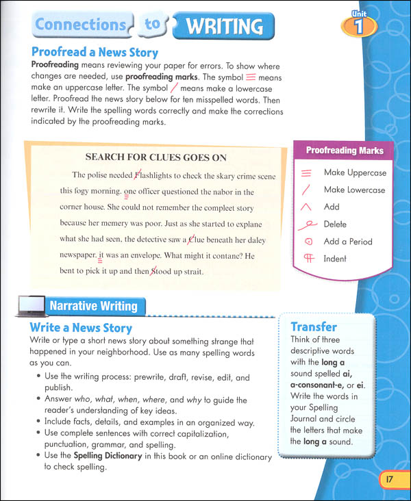 ZanerBloser Spelling Connections Grade 5 Homeschool Bundle (2016