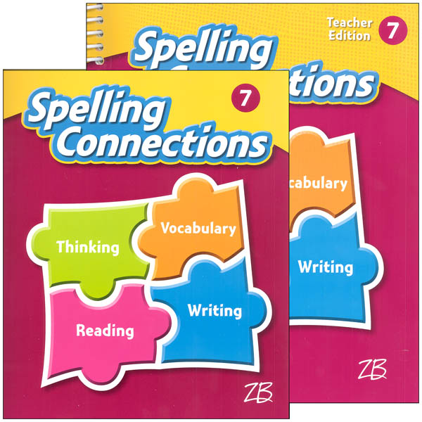 Zaner-Bloser Spelling Connections Grade 7 Homeschool Bundle (2016 edition)