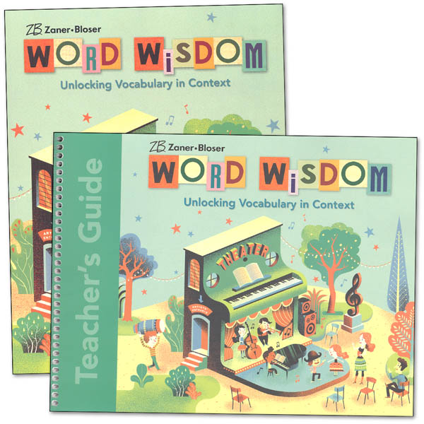 Zaner-Bloser Word Wisdom Grade 6 Homeschool Bundle (2017 Edition)