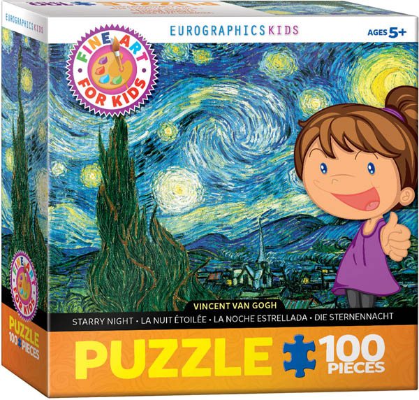Vincent van Gogh: Starry Night Puzzle - 100 pieces (Fine Art for Kids Puzzles)