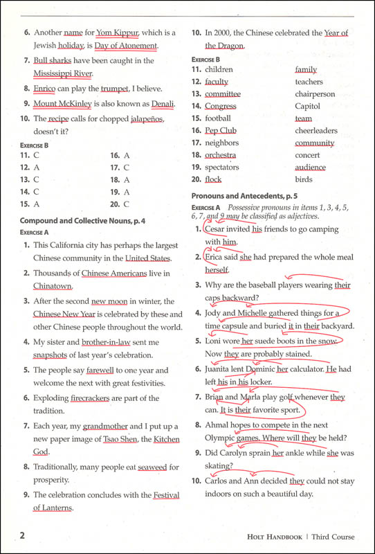 holt-traditions-warriner-s-handbook-language-and-sentence-skills-practice-answer-key-third