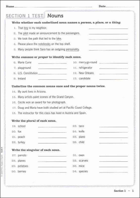 voyages in english 2018 grade 5 practice book