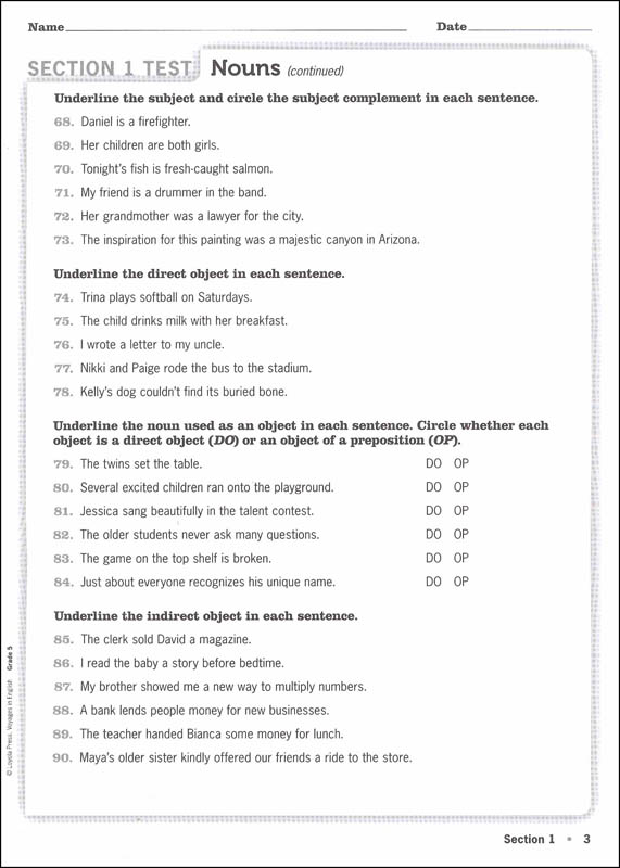 Voyages In English 2018 Grade 5 Assessment Book Loyola University 