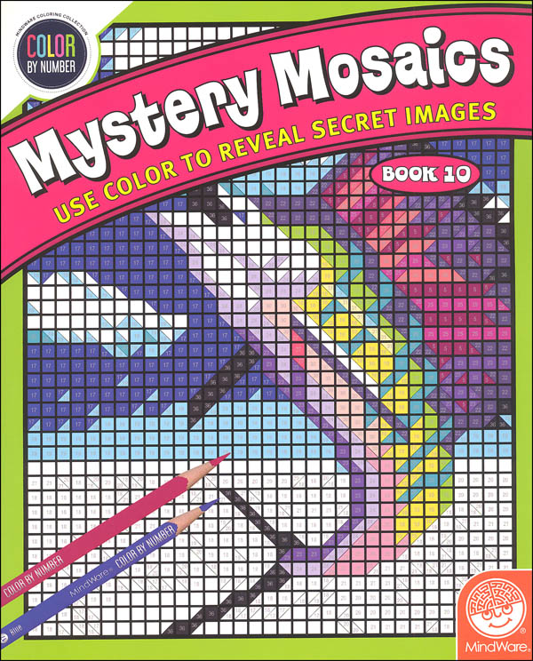 Download Color by Number Mystery Mosaics: Book 10 | MindWare