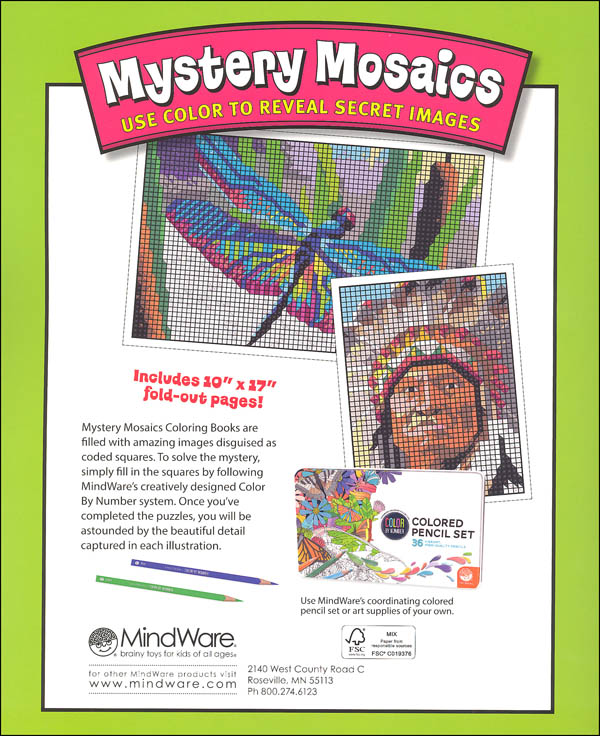 Color by Number Mystery Mosaics: Book 10 | MindWare