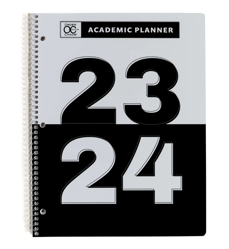 Academic Planner - Letter Size: Chocolate Chip July 2023 - June 2024