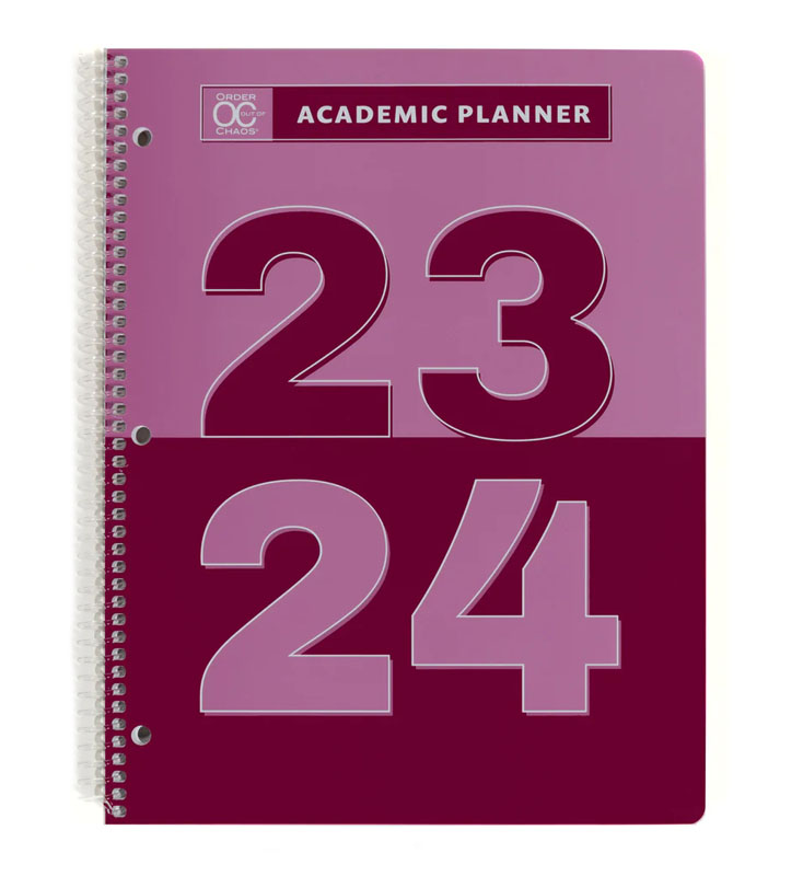 Academic Planner - Letter Size: Strawberry  July 2023 - June 2024