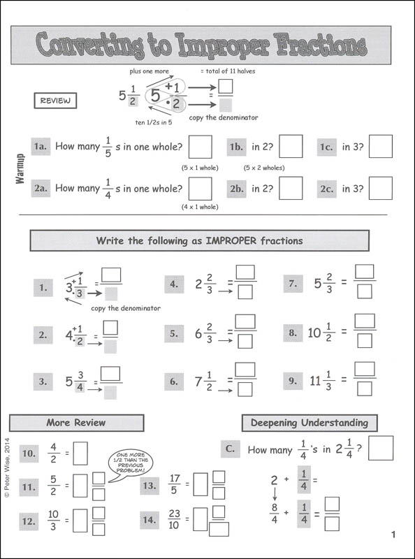 MathWise Fractions Book 2 with Answer Key | Peter Wise | 9781945718021