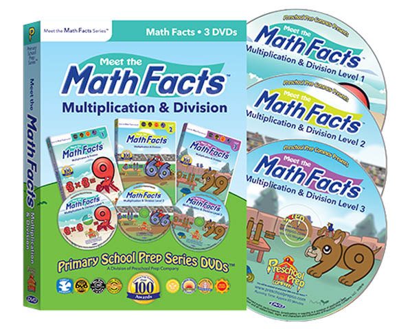 Meet the Math Facts Multiplication & Division 3 DVD Box Set