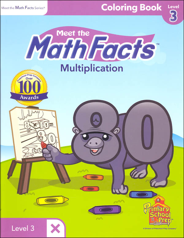 Meet the Math Facts Multiplication Coloring Book Level 3