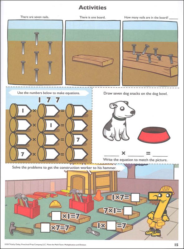 Meet the Math Facts Multiplication Workbook | Preschool Prep Company