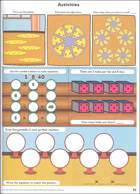 Meet the Math Facts Multiplication Workbook | Preschool Prep Company