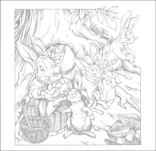 peter rabbit coloring book pages