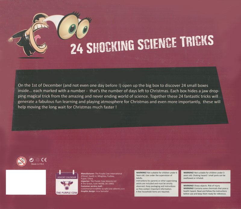 Shocking Science Advent Calendar The Purple Cow America