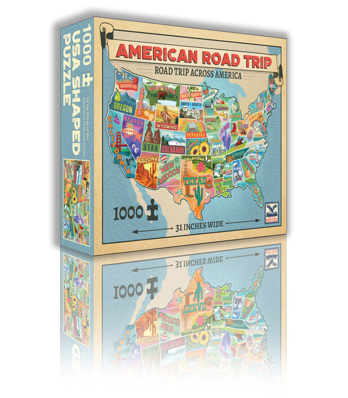 american road trip jigsaw puzzle
