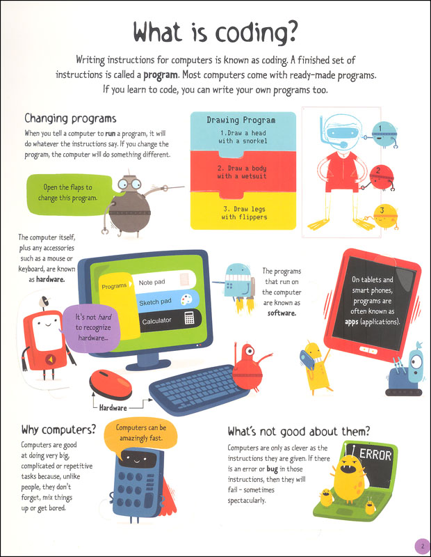 Computers and Coding (Advanced Lift-the-Flap Books) | EDC / Usborne ...