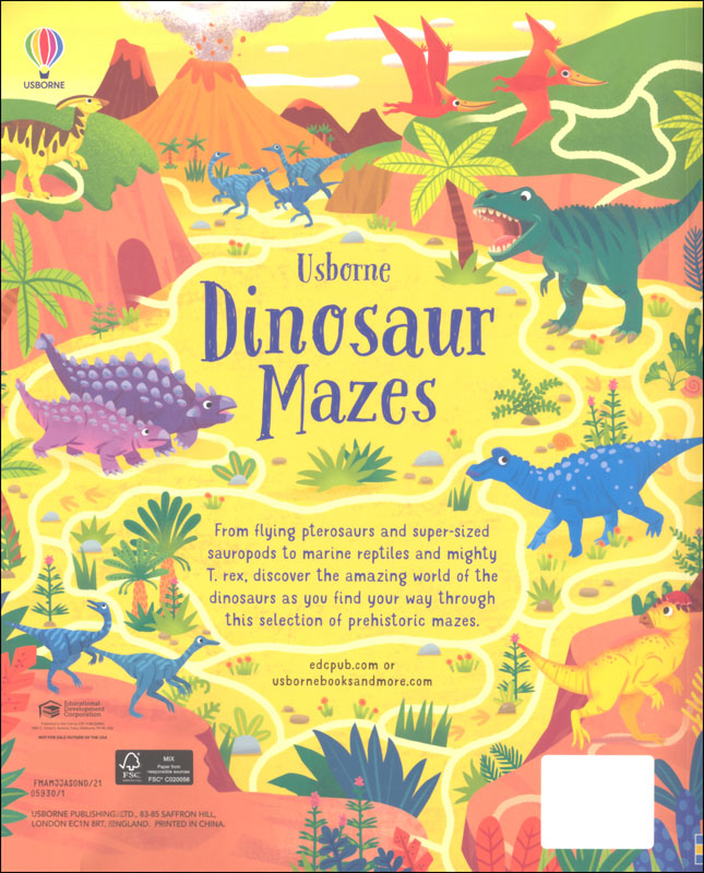 usborne dinosaur mazes