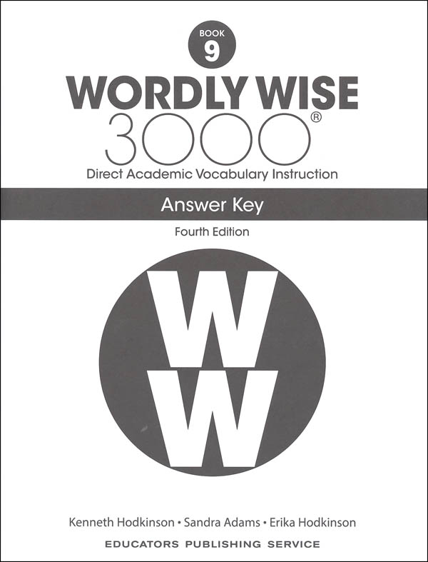 Wordly Wise 3000 4th Edition Key Book 9