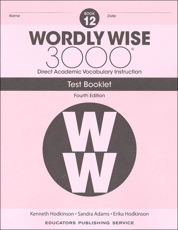 Wordly Wise 3000 4th Edition Test Book 12