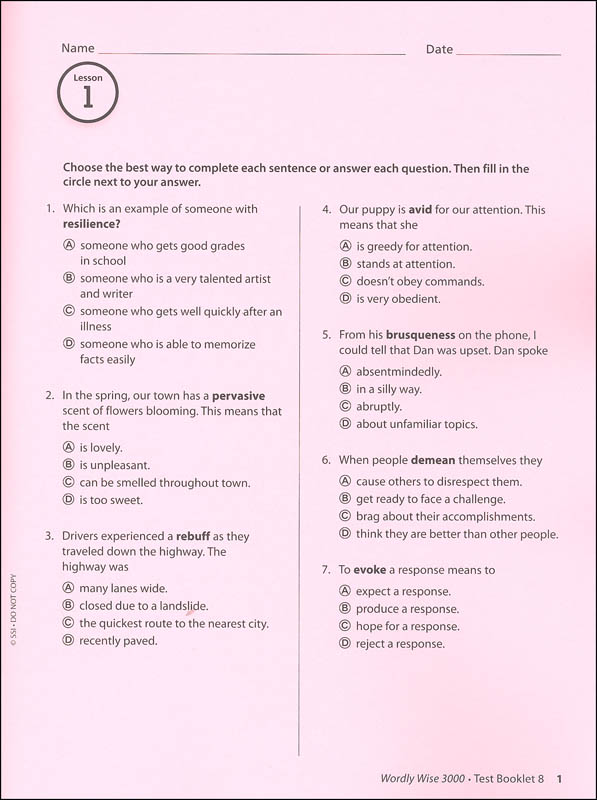 Wordly Wise Book 8 Lesson 6 Answers - bmp-tools