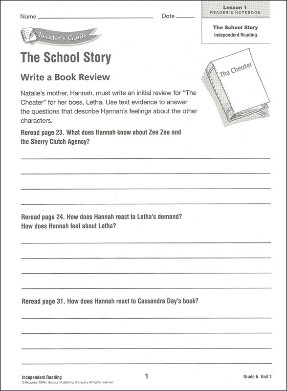 journeys 6th grade readers notebook pdf