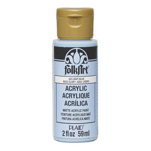 Folkart Color Acrylic Paint Light Blue - 2 oz | Plaid Enterprises