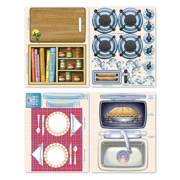 Kitchen Pretend Play Stickers eeBoo