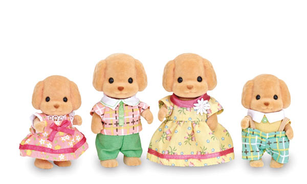 calico critters golden retriever family