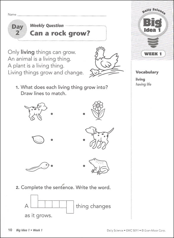 Daily Science Grade 1 | Evan-Moor | 9781596734197