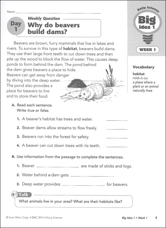 daily science grade 4 evan moor 9781596739284