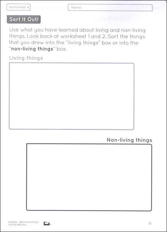 Life Science - Grade 1 | On the Mark Press | 9781487710224