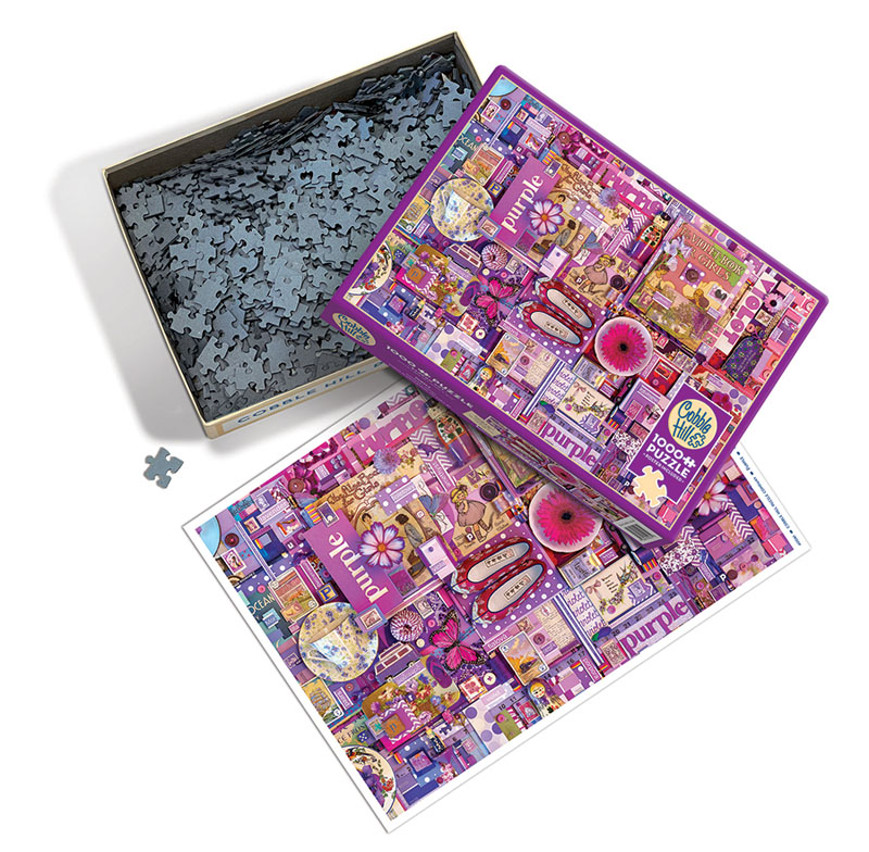 Purple Collage Jigsaw Puzzle (1000 Piece) 