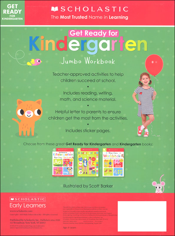 Get Ready for Kindergarten Jumbo Workbook: Scholastic Early Learners ...