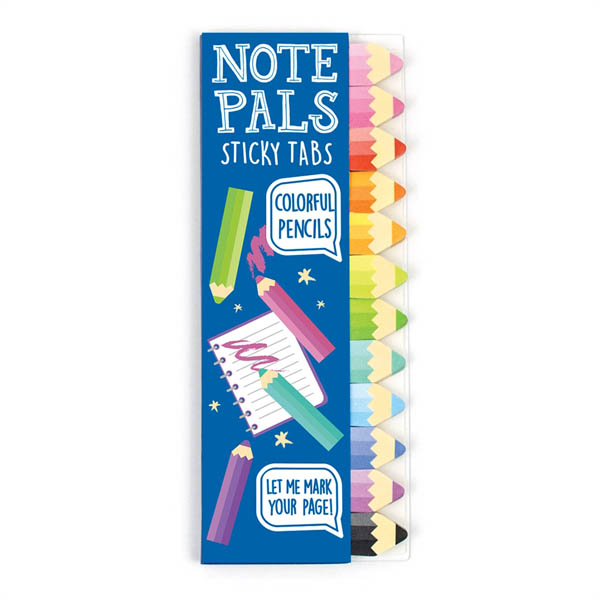 Note Pals Sticky Tabs - Colorful Pencils