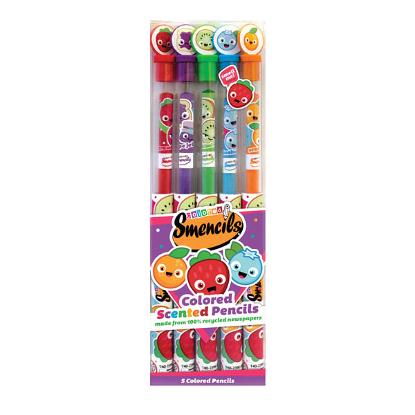 Scentco Colored Smencils 5-Pack of Scented Coloring Pencils 