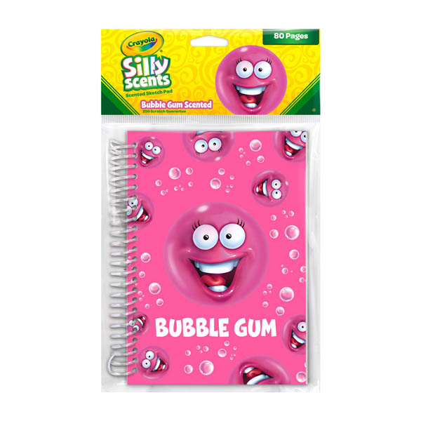 Bubble Gum 8.3 x 5.8, Scented Cover Crayola Silly Scents Sketch Sniff Sketchbook 