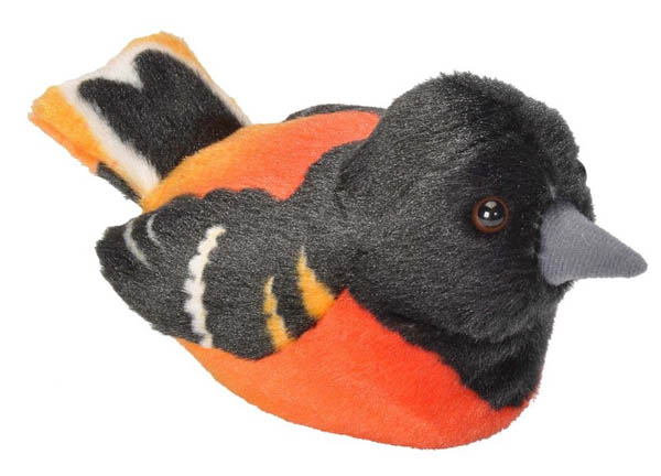 Audubon Bird: Baltimore Oriole Plush With Real Bird Call