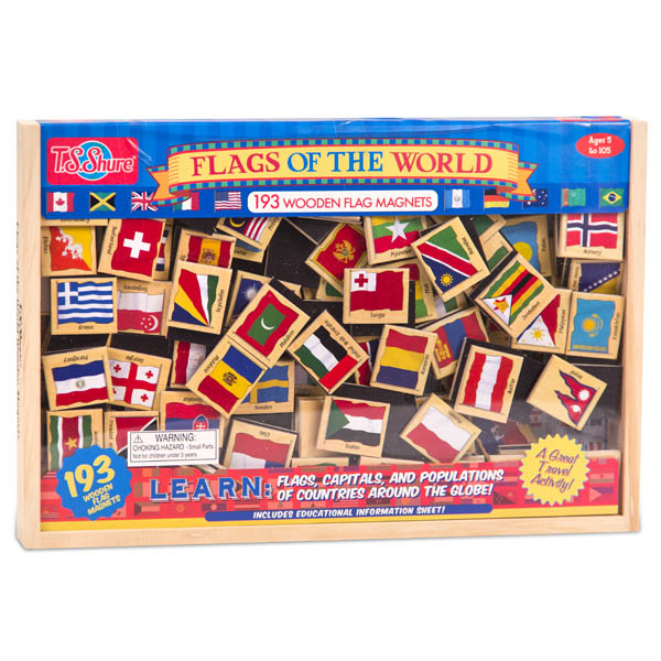 Flags of the World 196 Wooden Shure Products