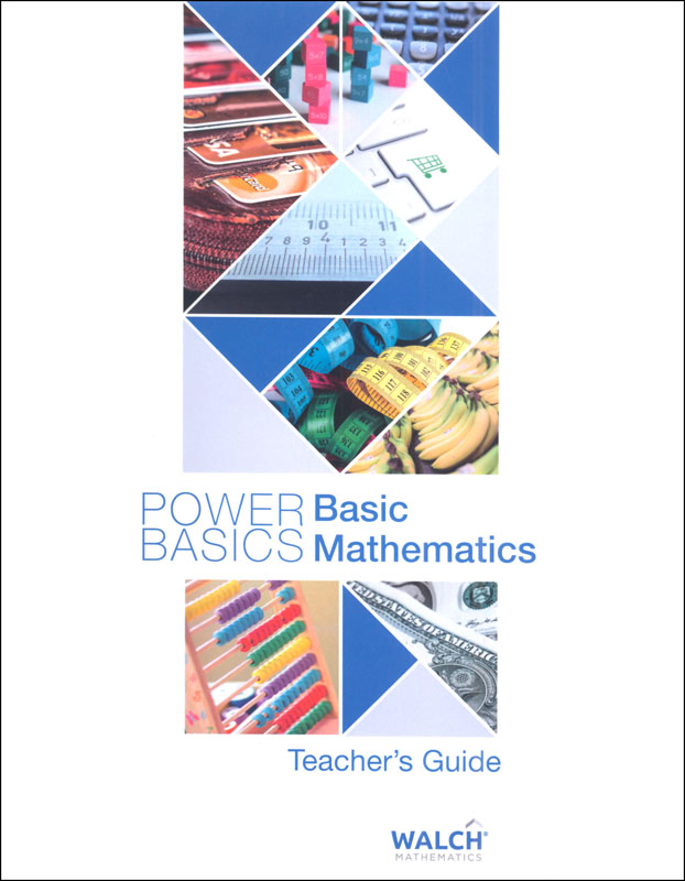 Power Basics Basic Mathematics Teacher Book 2021 Edition Walch Education 9780825193460 9894