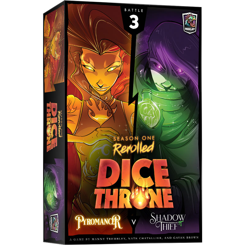 Dice Throne Season One Rerolled - Battle Box 3: Pyromancer v Shadow Thief Game